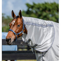 Protetor de pescoço anti-moscas Horseware Amigo Bug Rug Azul azul / Marinho / azul elétrico