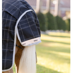 Cobertura Horseware Rhino Wug Poney Turnout 250g VL Preto / xadrez branco cinza