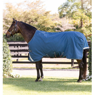 Capa Horseware Rhino Turnout 100g Marinho / cinza / aqua / cinza Azul-marinho