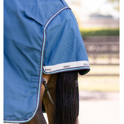 Capa Horseware Rhino Turnout 100g Marinho / cinza / aqua / cinza Azul-marinho