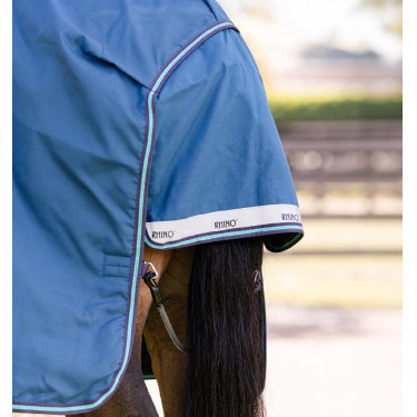 Capa Horseware Rhino Turnout 100g Marinho / cinza / aqua / cinza Azul-marinho