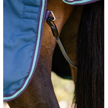 Capa Horseware Rhino Turnout 100g Marinho / cinza / aqua / cinza Azul-marinho
