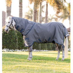 Capa Horseware Rhino Hexstop Plus Poney Turnout 0g Cinza / índigo / marinho Cinzento Capa Horseware Rhino Hexstop Plus Poney Turnout 0g Cinza / índigo / marinho Cinzento