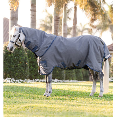 Capa Horseware Rhino Hexstop Plus Poney Turnout 0g Cinza / índigo / marinho Cinzento Capa Horseware Rhino Hexstop Plus Poney Turnout 0g Cinza / índigo / marinho Cinzento