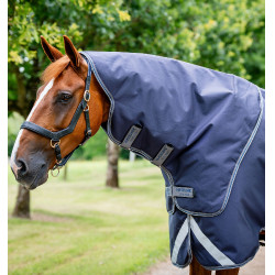 Capa Horseware Rambo Duo Ripstop Plus Turnout Bundle (100g + 100g + 200g) Marinho / tempestade / cinza prateado Azul-marinho
