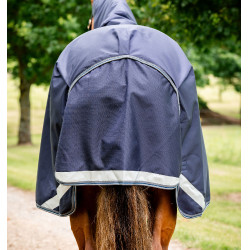 Capa Horseware Rambo Duo Ripstop Plus Turnout Bundle (100g + 100g + 200g) Marinho / tempestade / cinza prateado Azul-marinho