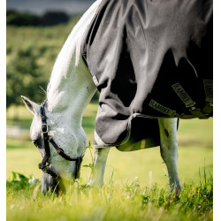 Capa Horseware Rambo 1680D Turnout 450g VL Preto / tempestade / cinza prateado