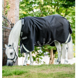 Capa Horseware Rambo 1680D Turnout 450g VL Preto / tempestade / cinza prateado
