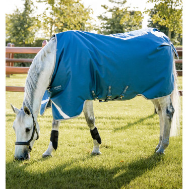 Capa Horseware Ionic Therapy Turnout 100g Bleu imperial / argent /Marine Azul