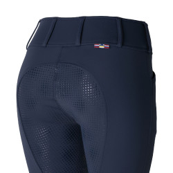 Calça Thermo Grand Prix Horze com fundo de silicone para mulher Azul-noite Calça Thermo Grand Prix Horze com fundo de silicone para mulher Azul-noite