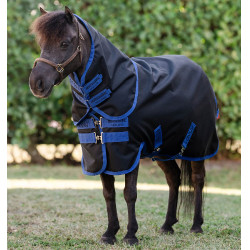 Cobertura Horseware Amigo Ripstop 900D Plus Petite Turnout 200g Preto / azul clássico