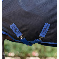 Capa Horseware Amigo Ripstop 900D Plus Petite Turnout 0g Preto / azul clássico Capa Horseware Amigo Ripstop 900D Plus Petite Turnout 0g Preto / azul clássico