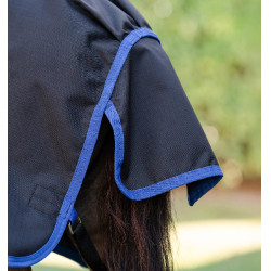 Capa Horseware Amigo Ripstop 900D Plus Petite Turnout 0g Preto / azul clássico Capa Horseware Amigo Ripstop 900D Plus Petite Turnout 0g Preto / azul clássico