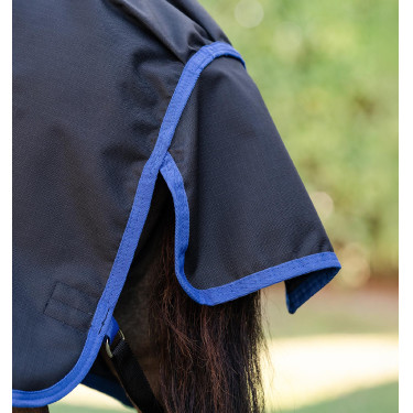 Capa Horseware Amigo Ripstop 900D Plus Petite Turnout 0g Preto / azul clássico Capa Horseware Amigo Ripstop 900D Plus Petite Turnout 0g Preto / azul clássico