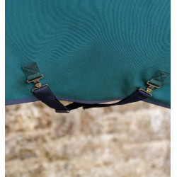 Capa Horseware Amigo Jersey Poney Cooler Dinastia verde / marinho / prateado