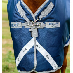 Capa Horseware Amigo 1200D Turnout Plus 50g Marinho / cinza titânio / prata Azul-marinho