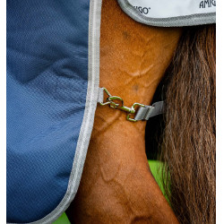 Capa Horseware Amigo 1200D Turnout Plus 50g Marinho / cinza titânio / prata Azul-marinho