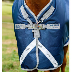 Capa Horseware Amigo 1200D Turnout 0g Marinho / cinza titânio / prata Azul-marinho