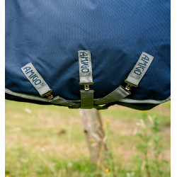 Capa Horseware Amigo 1200D Turnout 0g Marinho / cinza titânio / prata Azul-marinho
