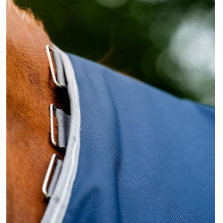 Capa Horseware Amigo 1200D Turnout 0g Marinho / cinza titânio / prata Azul-marinho