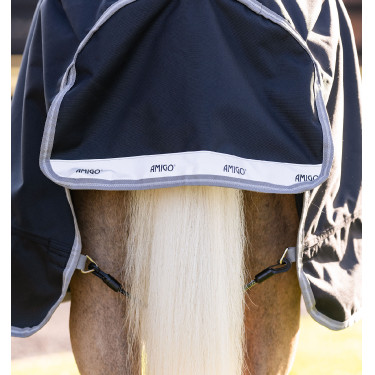 Capa Horseware Amigo 1200D Pônei Turnout 50g Preto / cinza titânio / prata Capa Horseware Amigo 1200D Pônei Turnout 50g Preto / cinza titânio / prata