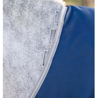 Capa Horseware Amigo 1200D Plus Pônei Turnout 250g Marinho / cinza titânio / prata Azul-marinho