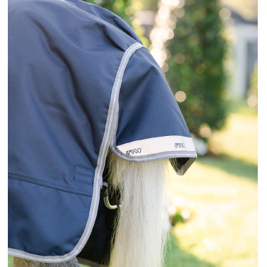 Capa Horseware Amigo 1200D Plus Poney Turnout 0g Marinho / cinza titânio / prata Azul-marinho Capa Horseware Amigo 1200D Plus Poney Turnout 0g Marinho / cinza titânio / prata Azul-marinho