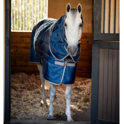 Cobertura de estábulo Horseware Amigo Ripstop Insulator Plus Pônei 200g Marinho / cinza titânio Azul-marinho