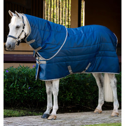 Cobertura de estábulo Horseware Amigo Ripstop Insulator Plus Pônei 200g Marinho / cinza titânio Azul-marinho