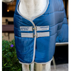 Cobertura de estábulo Horseware Amigo Ripstop Insulator Plus Pônei 200g Marinho / cinza titânio Azul-marinho