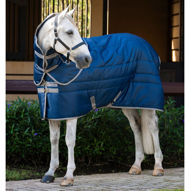 Cobertura de estábulo Horseware Amigo Ripstop Insulator Plus Pônei 200g Marinho / cinza titânio Azul-marinho