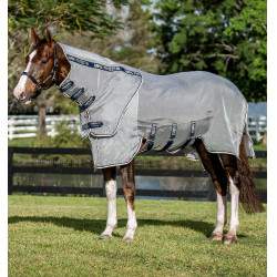 Capa anti-moscas Horseware Rambo Protector disco Prata / marinho