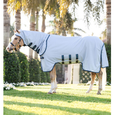 Capa anti-dermatite Horseware Amigo Ripstop Pônei Azul azul / Marinho / azul elétrico Capa anti-dermatite Horseware Amigo Ripstop Pônei Azul azul / Marinho / azul elétrico
