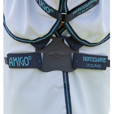 Capa anti-dermatite Horseware Amigo Ripstop Pônei Azul azul / Marinho / azul elétrico Capa anti-dermatite Horseware Amigo Ripstop Pônei Azul azul / Marinho / azul elétrico
