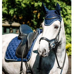 Boné anti-moscas Horseware Newmarket Marine witney Azul-marinho