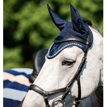 Boné anti-moscas Horseware Newmarket Marine witney Azul-marinho