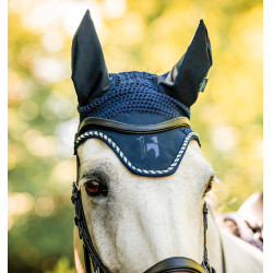 Boné anti-moscas Horseware Newmarket Marine witney Azul-marinho