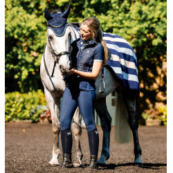 Boné anti-moscas Horseware Newmarket Marine witney Azul-marinho