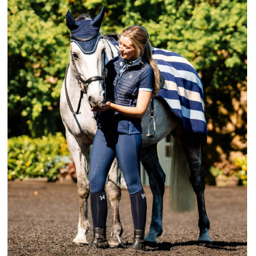 Boné anti-moscas Horseware Newmarket Marine witney Azul-marinho