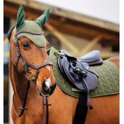 Touca anti-moscas Horseware Amigo Earnet Amora Verde Touca anti-moscas Horseware Amigo Earnet Amora Verde