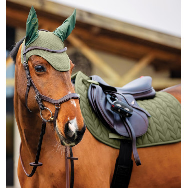 Touca anti-moscas Horseware Amigo Earnet Amora Verde Touca anti-moscas Horseware Amigo Earnet Amora Verde