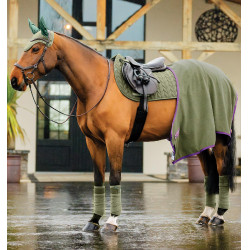 Touca anti-moscas Horseware Amigo Earnet Amora Verde Touca anti-moscas Horseware Amigo Earnet Amora Verde