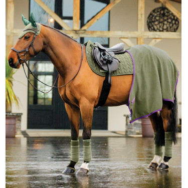 Touca anti-moscas Horseware Amigo Earnet Amora Verde Touca anti-moscas Horseware Amigo Earnet Amora Verde