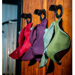 Touca anti-moscas Horseware Amigo Earnet Amora Verde Touca anti-moscas Horseware Amigo Earnet Amora Verde