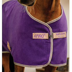 Manta Horseware Amigo Fleece Cooler Winterberry / taupe Violeta