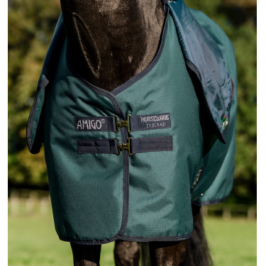 Cobertura Amigo Ripstop Horseware 900D Plus Turnout 200g Dinastia verde / marinho / prateado