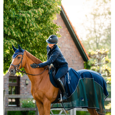 Camisa secante Horseware Signature Sport Cooler Marinho / verde caçador Multicolor Camisa secante Horseware Signature Sport Cooler Marinho / verde caçador Multicolor