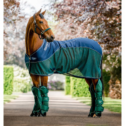Camisa secante Horseware Signature Sport Cooler Marinho / verde caçador Multicolor Camisa secante Horseware Signature Sport Cooler Marinho / verde caçador Multicolor