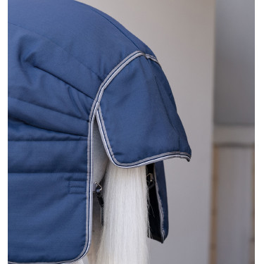 Cobertura Horseware Rambo Optimo Stable Plus 400g Marinho / tempestade / cinza prateado Azul-marinho