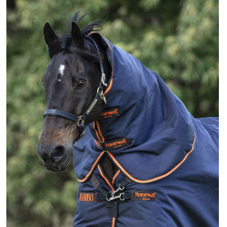 Cobre-pescoço Horseware 50g para manta Rambo Supreme Azul-marinho / laranja Cobre-pescoço Horseware 50g para manta Rambo Supreme Azul-marinho / laranja